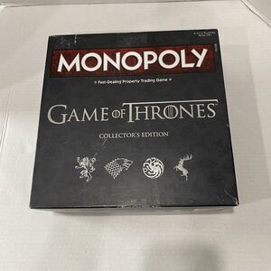 Monopoly Game Of Thrones Winning Moves Collectors Edition Square Box Complete